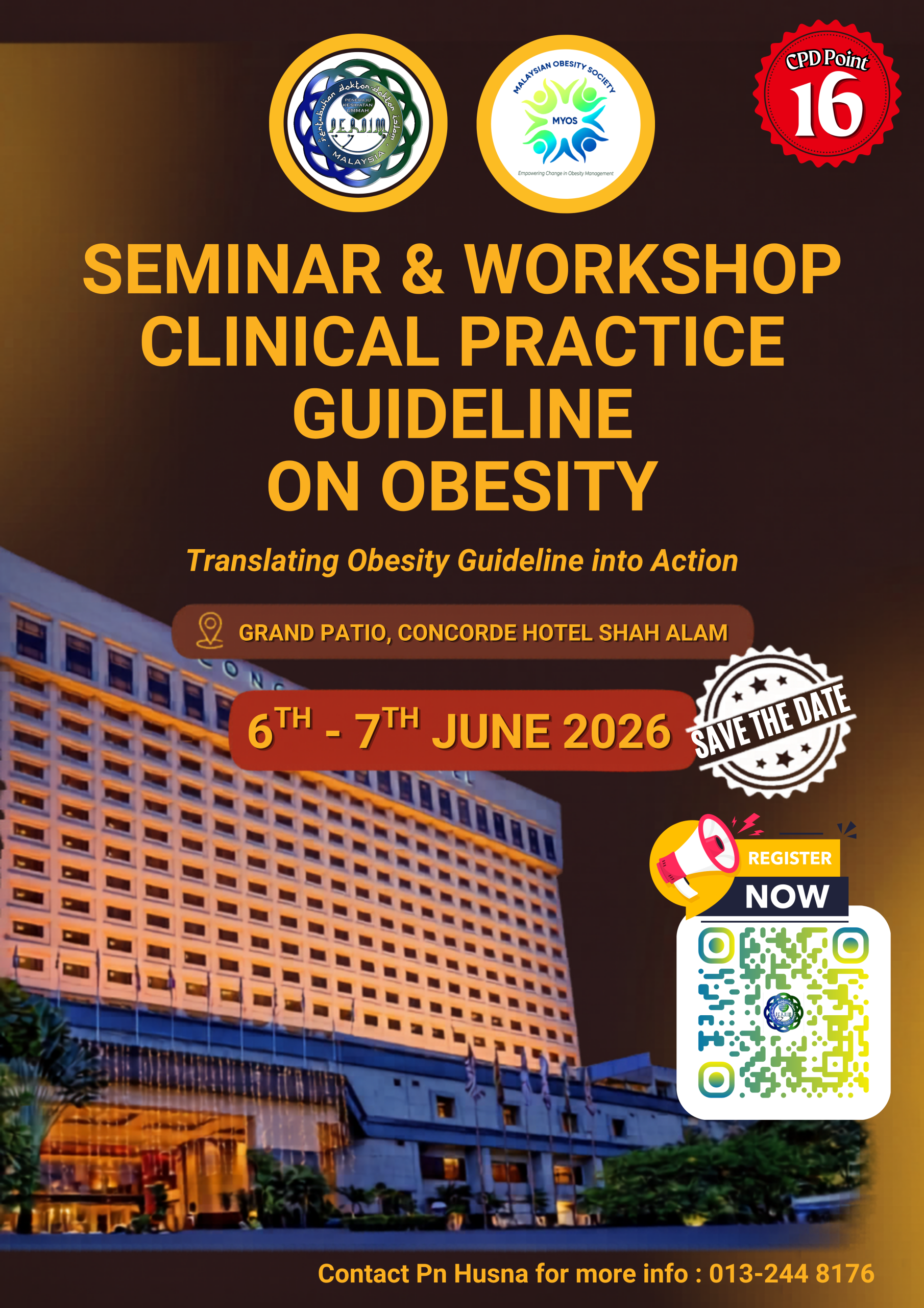 Tentative Seminar & Workshop CPG on Obesity 6-7 June 2026