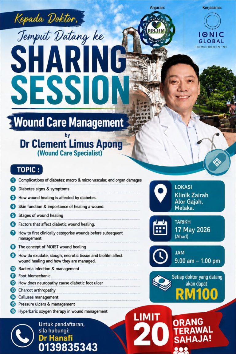 Wound Care Management Melaka 17 May 2026